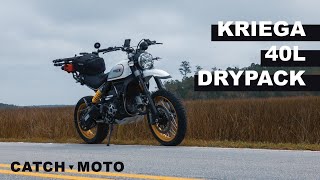 Kriega 40L Drypack Install  Ducati Scrambler Desert Sled [upl. by Gelhar]