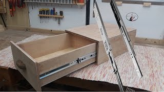 Assembling the drawer rails  Detailed Explanation  How to build drawers  Çekmece yapımı DIY [upl. by Norat]