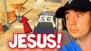 JESUS treffen mit POLIZEIAUTO  GTA 5 [upl. by Gauthier]