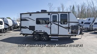 The New 2024 Winnebago Micro Minnie 2108FBS [upl. by Selle640]