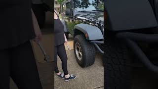 Quick jeep oil change jeep wrangler wife [upl. by Joli2]