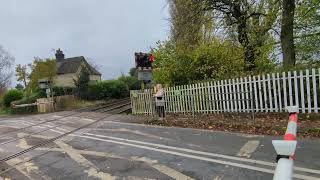 Nantwich Shrewbridge Road Level Crossing Cheshire Sunday 03112024 [upl. by Atiugal163]