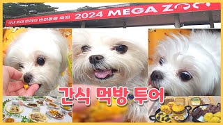 메가주 펫페어 탐방 🐾강아지 간식 먹방 대모험 [upl. by Damalas623]