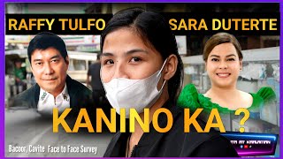 RAFFY TULFO vs SARA DUTERTE  Kanino Ka Survey  Bacoor Cavite  latest raffy tulfo in action latest [upl. by Bertrando]