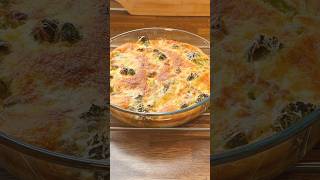 Delicious Crustless Quiche vegetables easyrecipe shorts [upl. by Enitsahc117]