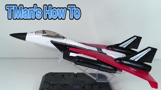 TMans How To Masterpiece Ramjet Transformation Robot to Jet [upl. by Ahsienek]