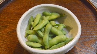 枝豆のゆで方（冷凍枝豆の場合） How to warm up frozen edamame soybeans in the pod [upl. by Pegma878]