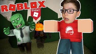 Trapped with MONSTERS in the Hallows Eve MAZE  Roblox [upl. by Anuahc955]