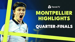 Rune Bublik AugerAliassime Coric amp More Feature  Montpellier 2024 QuarterFinal Highlights [upl. by Isiahi28]