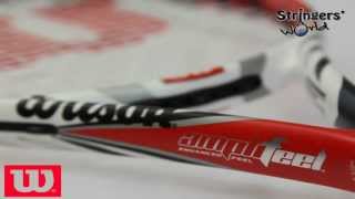 Wilson Steam 96 BLX 2013 Tennis Racket Review from Stringers World [upl. by Naawaj]