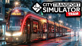 City Transport Simulator Tram 03  Mit dem R22b durch die Nacht [upl. by Fisuoy]