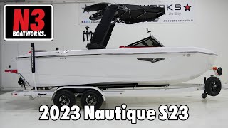 2023 Nautique S23  Mystic WhiteVictory Red  Walk Through  N3 Boatworks [upl. by Sadowski]