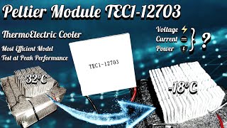 Peltier Module  TEC112703  Making Cooler  Heat Pump with Thermoelectric Device  peltier 2024 [upl. by Cartwright]