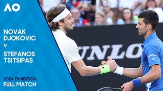 Novak Djokovic v Tsitsipas Full Match  Australian Open 2024 Exhibition [upl. by Sage]