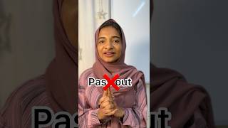 Pass out❌ pass✅ englishwithhenna spokenenglishmalayalam english [upl. by Bashuk]