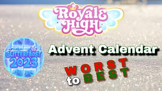 Ranking All the 2023 Royale High Advent Calendar Items [upl. by Falk463]