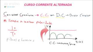 AC 01  O QUE É CORRENTE CONTÍNUA CC ou DC [upl. by Dorothee]