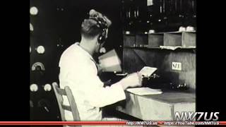 Vintage 1944 Radio Operator Training How to Send Morse Code CW by Hand [upl. by Romilda]