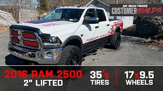 2016 RAM 2500 Power Wagon with Black Rhino Wheels amp 18mm Offset  AmericanTrucks Customer Builds [upl. by Otrebilif]