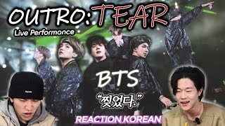 BTS 방탄소년단 OUTRO TEAR Live Performance  SUGAampJhopeampRM  진심 찢었다 🔥 전율 한가득랩라인 무대 ENGSPAPORJPN [upl. by Dorise300]