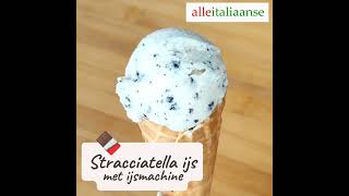 Stracciatella ijs maken 🍨🍫 Makkelijk Italiaans recept zonder ei [upl. by Oakley]