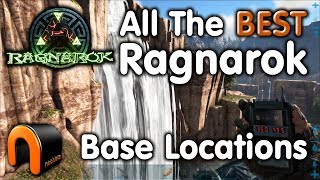 ARK Ragnarok ALL THE BEST BASE LOCATIONS [upl. by Ahsenrad]