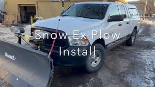 Installing 76quot Heavy Duty SnowEx Plow [upl. by Whiffen480]