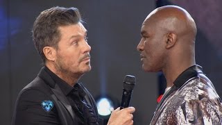 Evander y Tinelli se enfrentaron en un duelo no apto para cardíacos [upl. by Kitarp]