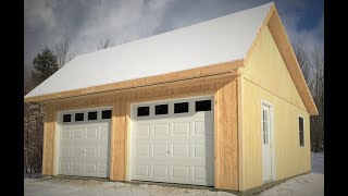 Salt box style garage part 4 [upl. by Bamby]