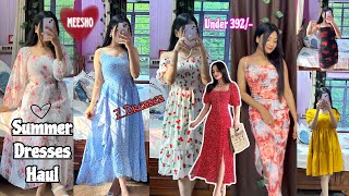 Meesho Summer Dresses Haul🍒All Under ₹400knee length Dressbodycon dressmaxi dress haul [upl. by Smukler]