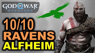 Alfheim All Odins Ravens Locations  God of War Ragnarok [upl. by Lyrahc]