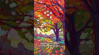 Artist Erin Hanson on painting fall colors [upl. by Denten]