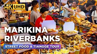 Exploring MARIKINA RIVERBANKS Center 2023  Street Food and Tiangge Christmas Tour【4K】 [upl. by Gibby]