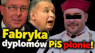 Fabryka dyplomów PiS płonie CBA zatrzymało rektora Collegium Humanum Afera która wysadzi PiS [upl. by Alyek]