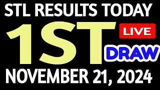 Stl results today 1st DRAW November 21 2024 stl batangas quezon [upl. by Ramo109]