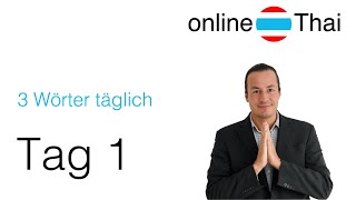 Tag 1  Einführung  3 Wörter täglich  online Thai lernen [upl. by Iams317]