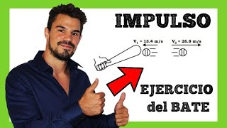 IMPULSO EJERCICIO Y PROBLEMA RESUELTO ✅ Calcular la fuerza del bate con fórmula impulso  Oakademia [upl. by Diba789]