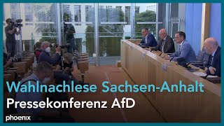 Wahl in SachsenAnhalt Pressekonferenz der AfD am 07062021 [upl. by Anelle]