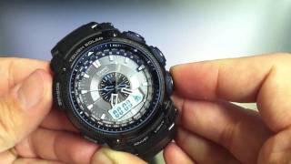 Casio Pathfinder Protrek PRW5000Y1 Solar Atomic Watch [upl. by Brookhouse]