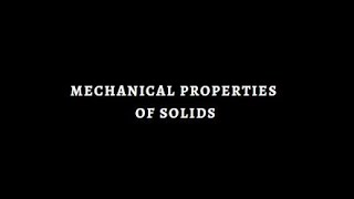 Mechanics Properties of Solids  Gayathri  SNS Academy  SNS Institutions [upl. by Pierpont]