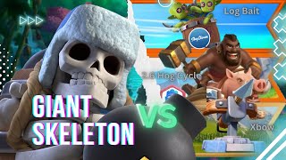 Giant Skeleton vs Log Bait 26 Hog and Xbow Cycle Decks [upl. by Ellerud132]