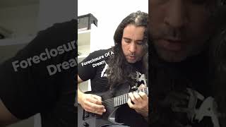 Megadeth  Foreclosure Of A Dream metal guitar guitarcover [upl. by Sukramaj]