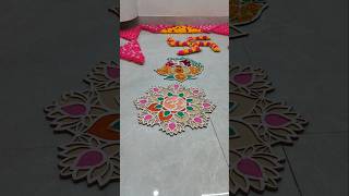 MDF Rangoli Base  Reusable MDF Wooden Base shots rangoli decoration [upl. by Hardi]