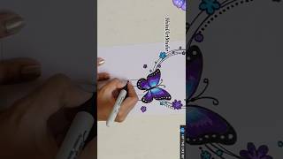 😍Dont miss this beautiful Butterfly Project Design🦋😍 Project Work Designs viral shorts [upl. by Nnaillek371]