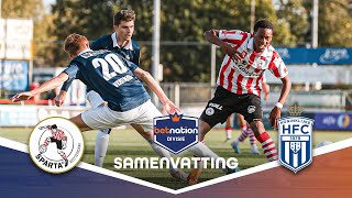 VERRASSENDE wending na RODE KAART 🟥  Jong Sparta vs HFC  Samenvatting Betnation Divisie 2324 [upl. by Eekorehc175]