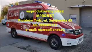 MProjekt VW Crafter 4motion Ambulans Straż OSP GRS Starówka [upl. by Lennon873]