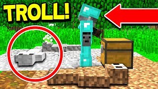 EXTREME I AM STONE CHALLENGE MINECRAFT CAMO TROLLING [upl. by Jori]