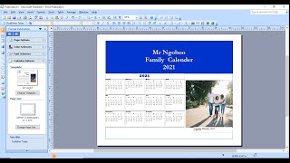 Creating Simple Calendar 2021 Using MS Publisher 2007  Jinsi ya Kutengeneza Kalenda ya 2021 [upl. by London]