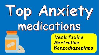 Top AntiAnxiety medications Duloxetine Benzodiazepines Buspirone [upl. by Lyrad]