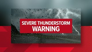 Severe Thunderstorm Warning [upl. by Jacquelin833]